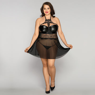 لباس خواب توری شفاف خواب 70 کیلویی Babydoll Chemise