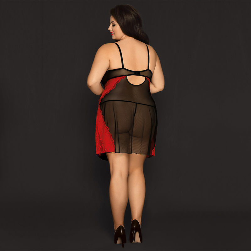 لباس خواب توری شفاف خواب 70 کیلویی Babydoll Chemise