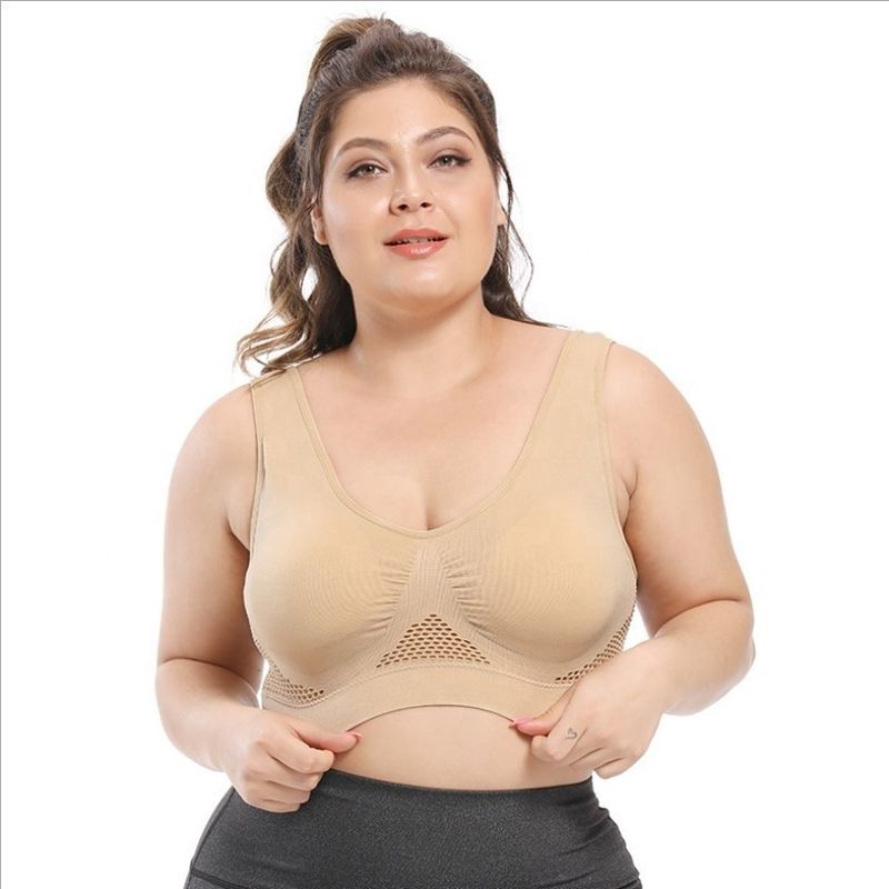 سوتین های زنانه بزرگ ورزشی یوگا 44C 44D 3XL 4XL لباس زیر توری نخی