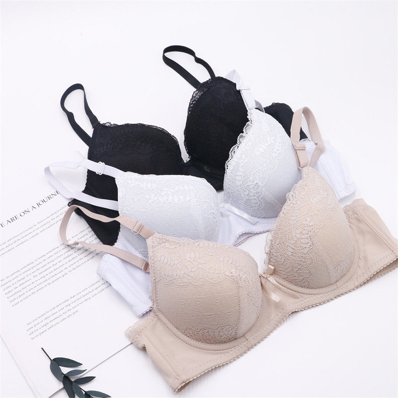 75B 75C Lace Push Up Bralette سوتین بافتنی زنانه 50 کیلوگرمی 60 کیلوگرمی ضد باکتری