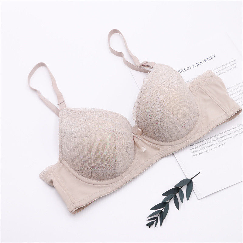 75B 75C Lace Push Up Bralette سوتین بافتنی زنانه 50 کیلوگرمی 60 کیلوگرمی ضد باکتری