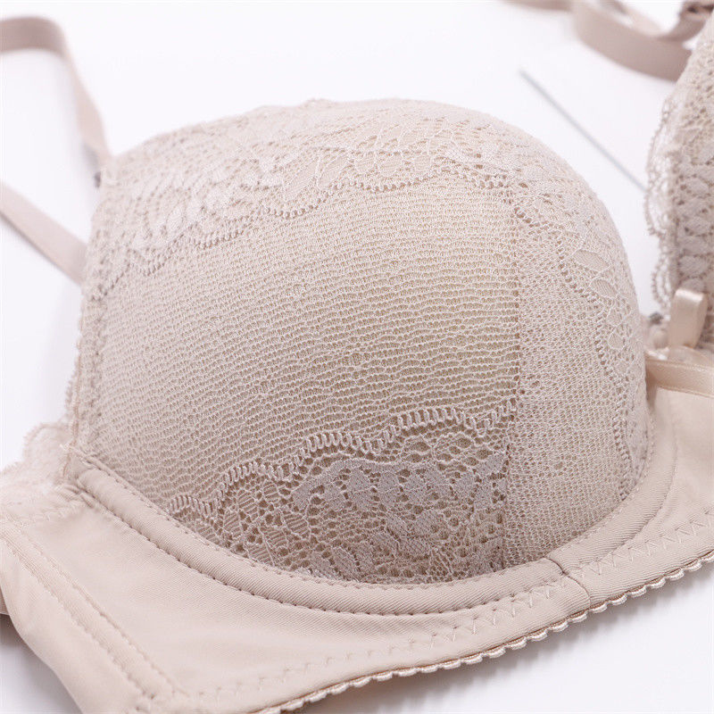 75B 75C Lace Push Up Bralette سوتین بافتنی زنانه 50 کیلوگرمی 60 کیلوگرمی ضد باکتری