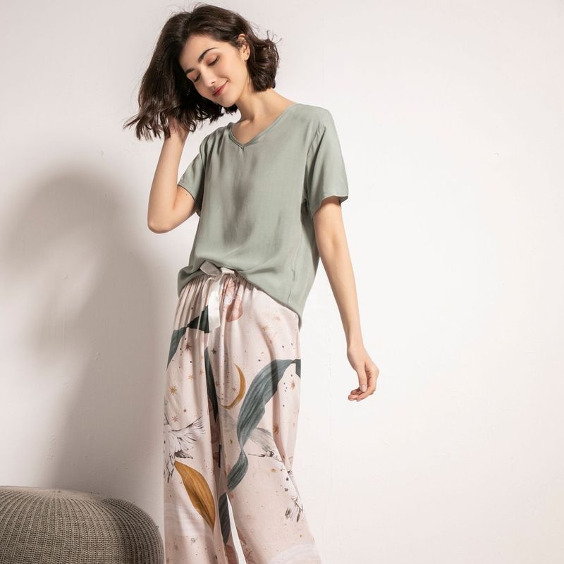 لباس خواب 3XL لباس خواب زنانه 62cm XS 2XL کت و شلوار شب ابریشمی برای خانم ها