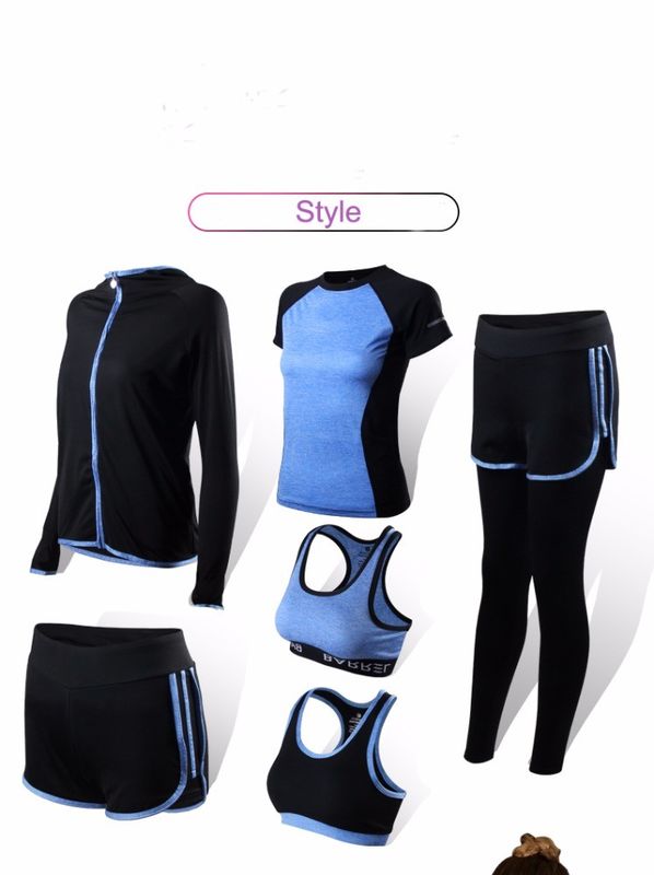 3pcs/Set Workout Crop Tops Bra for Teenager XXL Blue Antibacterial
